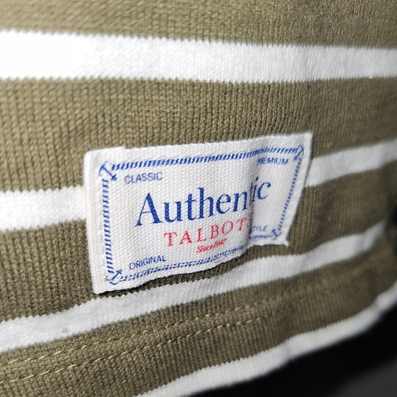 Talbots Color Block Striped Sweater Top 100% Cotton Long Sleeve Boat Neck Size L - Picture 3 of 13